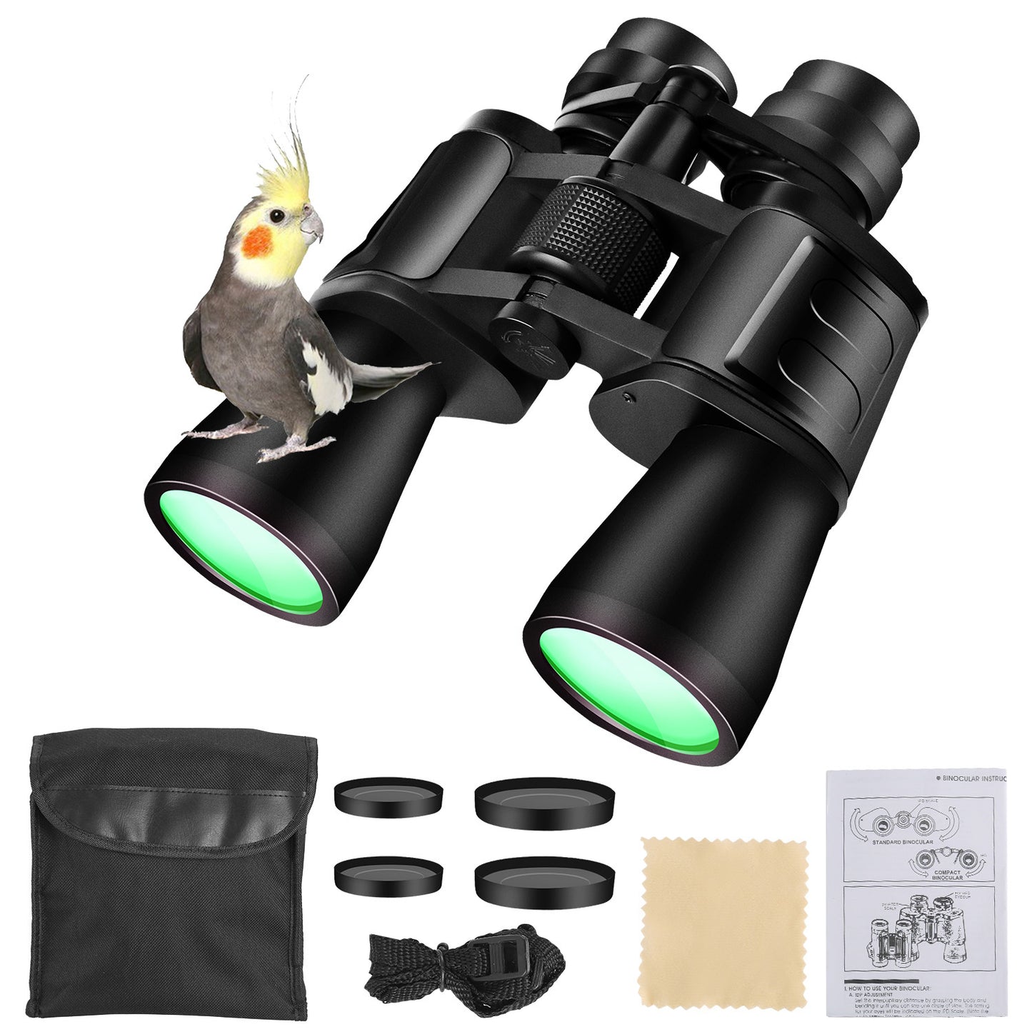 Portable Zoom Binoculars – FMC Lens, Night Vision