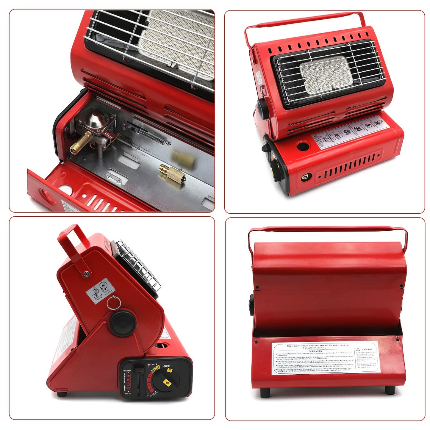 1Pc 2 In 1 Portable Butane Burner Heater Outdoor