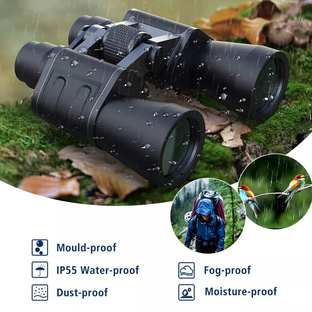 180x100 Military Binoculars – HD, Night Vision, Waterproof