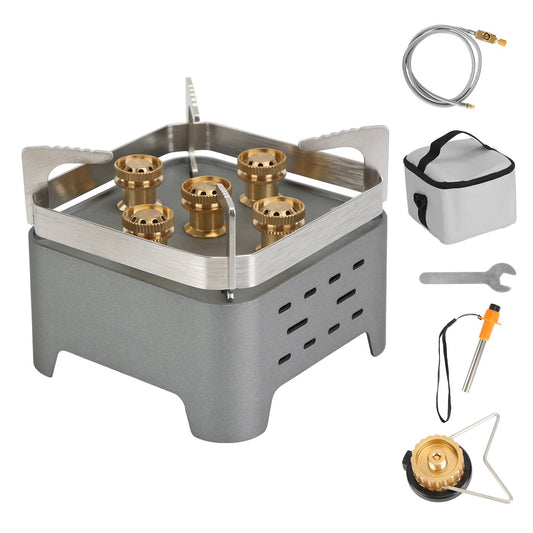 12000W Portable Camping Stove – Windproof with Igniter