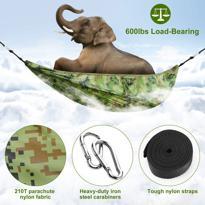 1Pc 600lbs Load 2 Persons Hammock With Mosquito Net