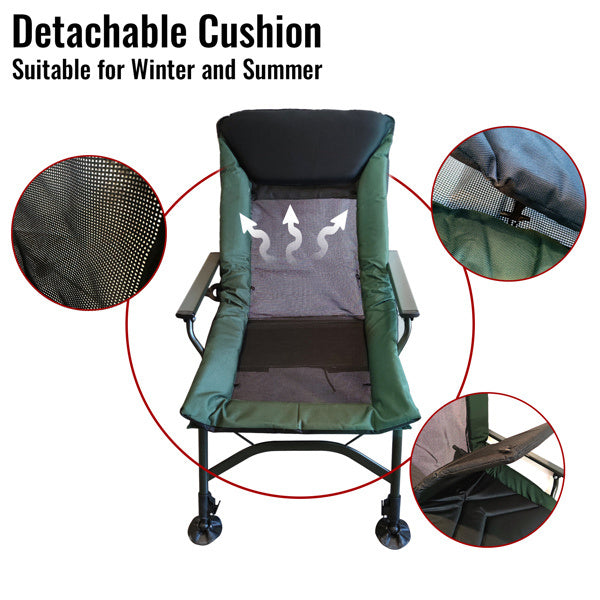 Folding Camping Lounge Chair – Adjustable & Portable