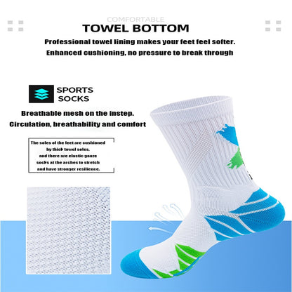 4 Pairs Men Compression Running Socks