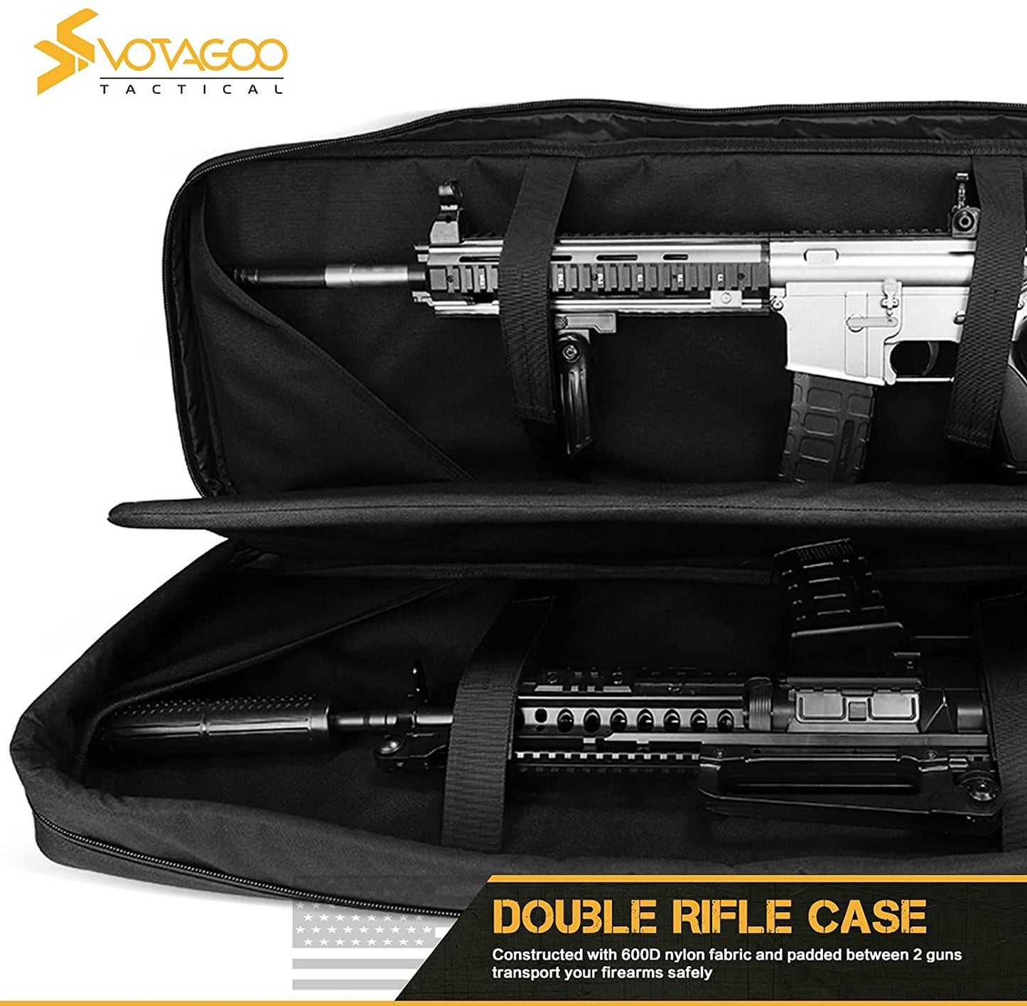 VOTAGOO Double Rifle Case – Tactical Soft Gun Bag