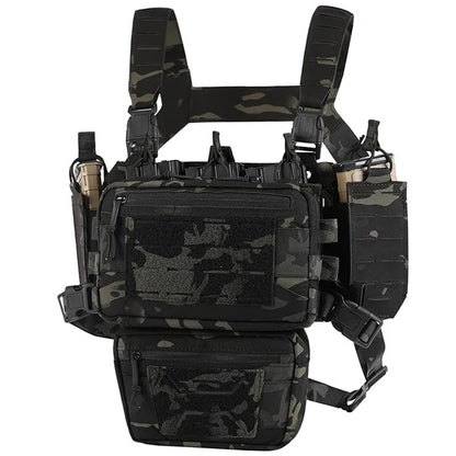 Tactical Chest Rig – Modular MOLLE with Mag Pouch