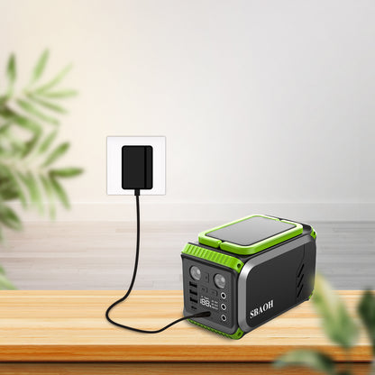 110V Camping Power Station,148Wh 200 W Solar Generator, 40000mAh