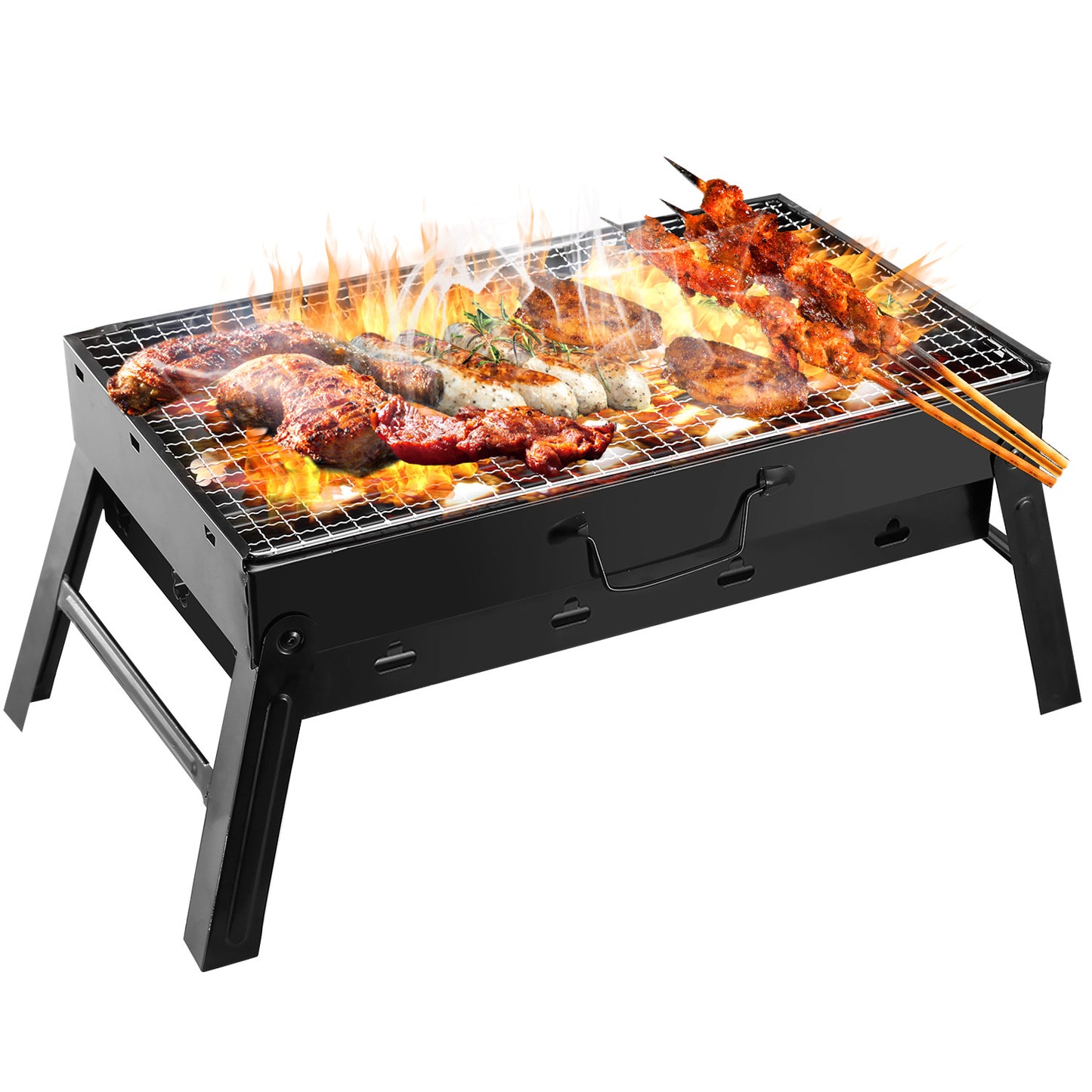 1Pc Portable BBQ Grill Foldable Charcoal