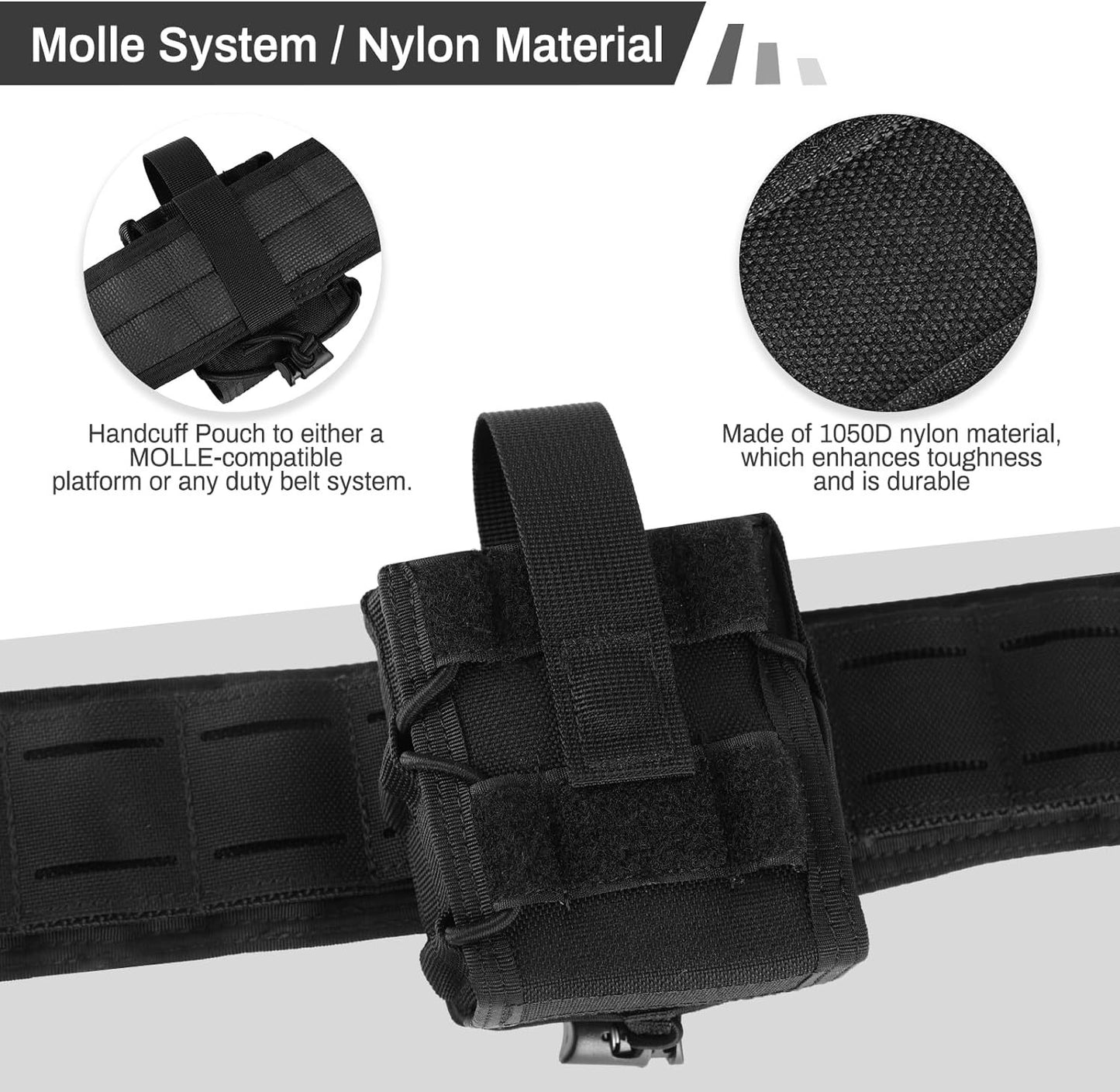 Double Handcuff Pouch – MOLLE Tactical Holster