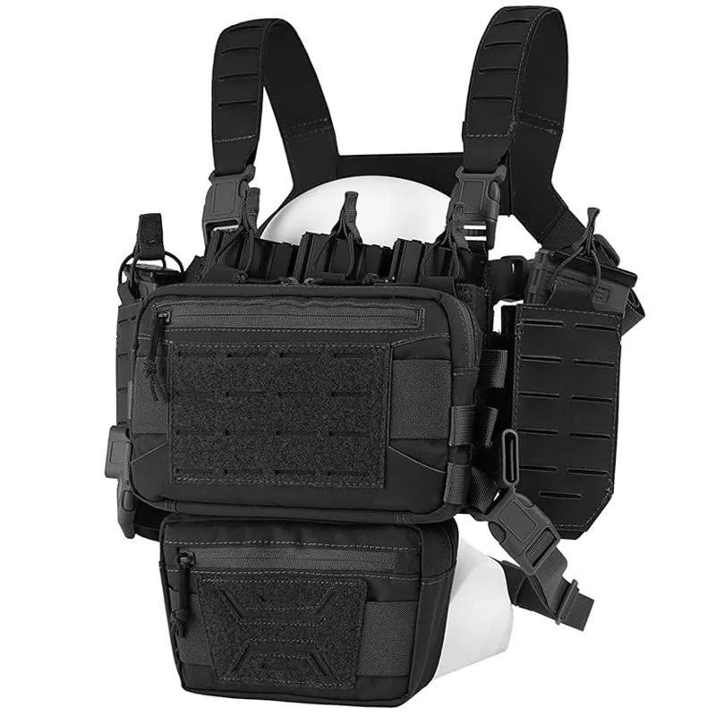 Tactical Chest Rig – Modular MOLLE with Mag Pouch