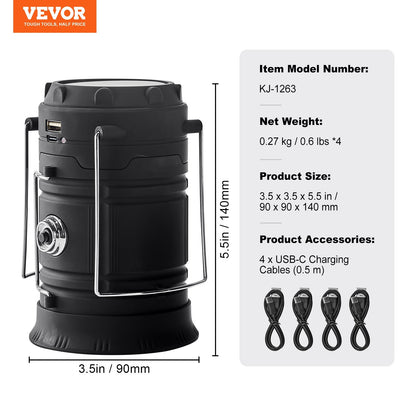 LED Camping Lanterns Portable Rechargeable Lights