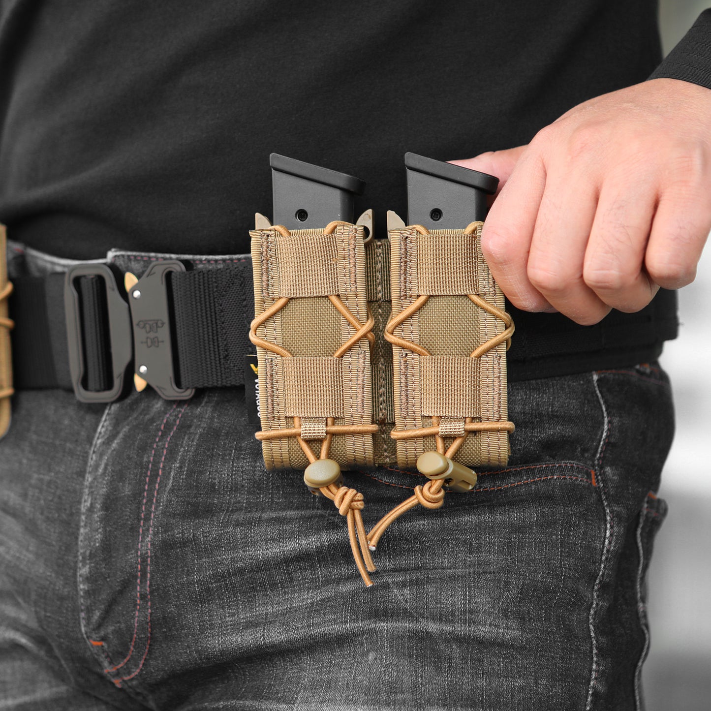 9mm MOLLE Mag Pouch – Open-Top, Adjustable Fit