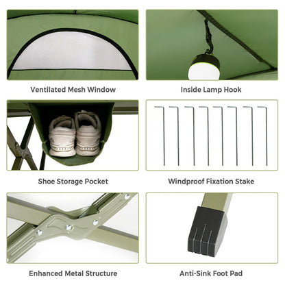 2-Person Outdoor Camping Tent With External Cover