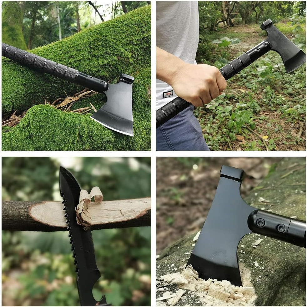 9-in-1 Portable Survival Axe, Multi-functional Tool For Camping