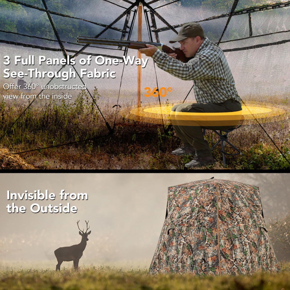 360° Ground Blind – One-Way View for Deer/Turkey
