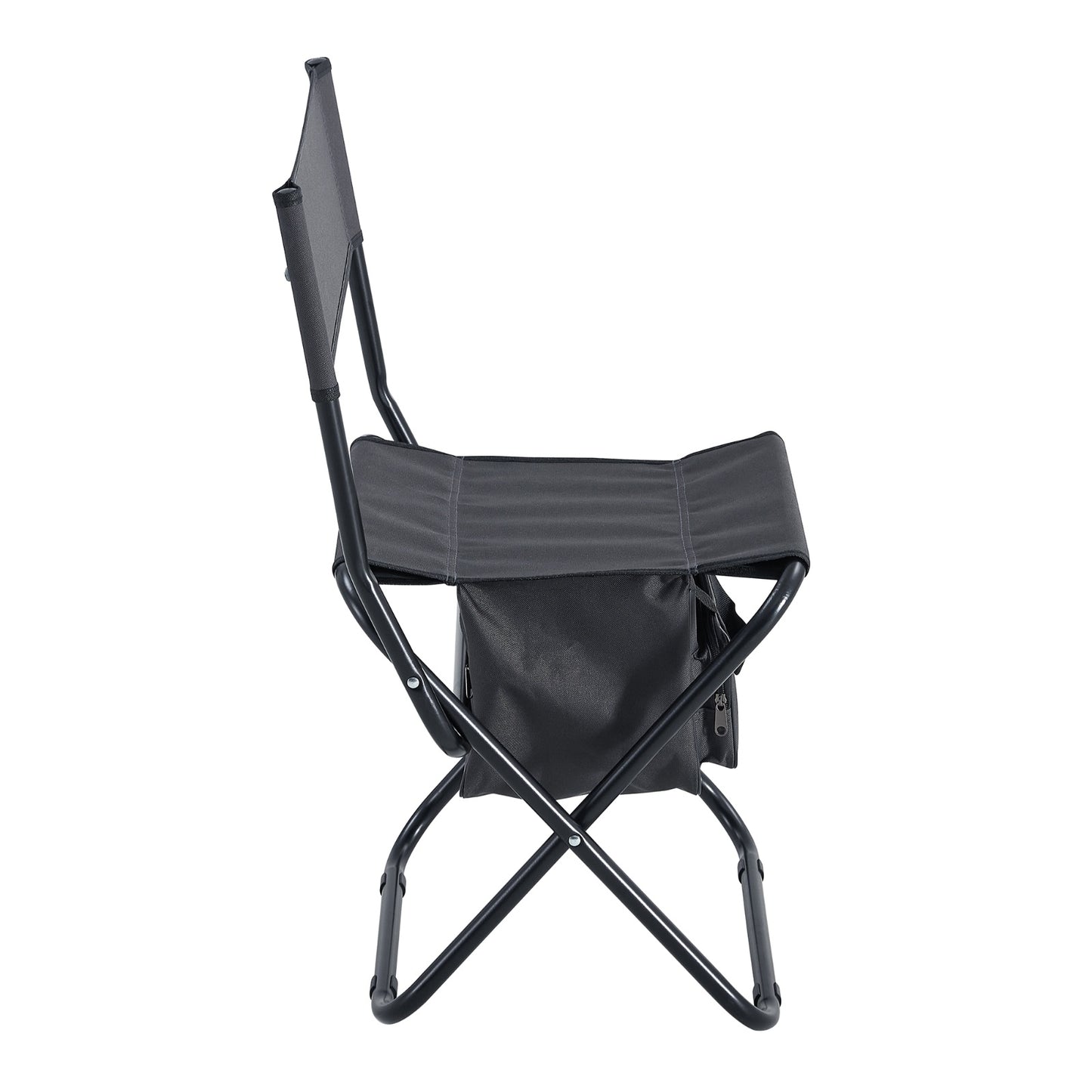 2-Piece Folding Outdoor Chair With Storage Bag For Camping & Picnics