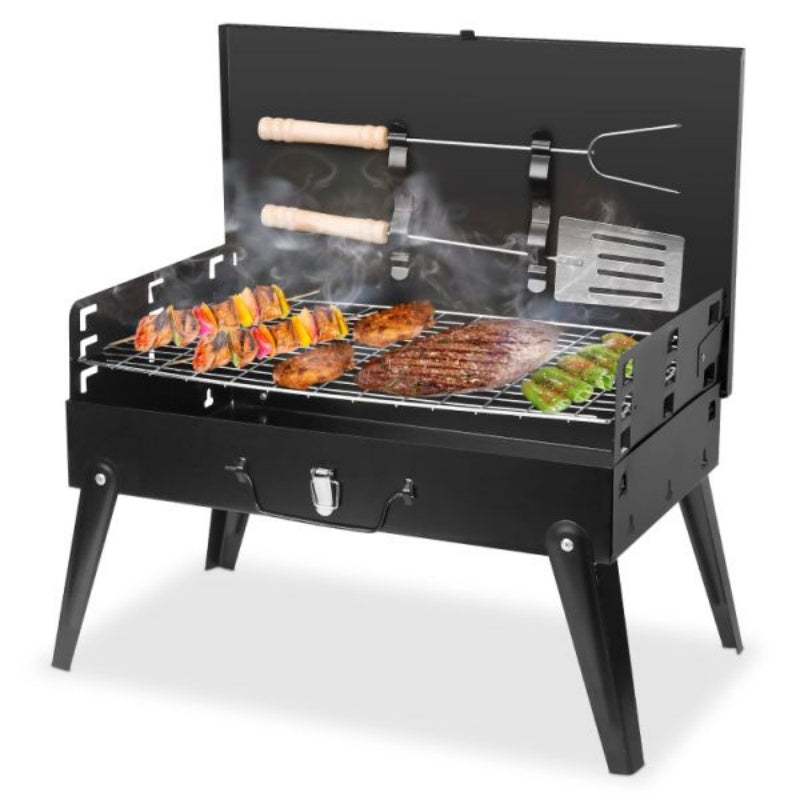 16.7x10x17.7in Portable Charcoal Grill Foldable BBQ