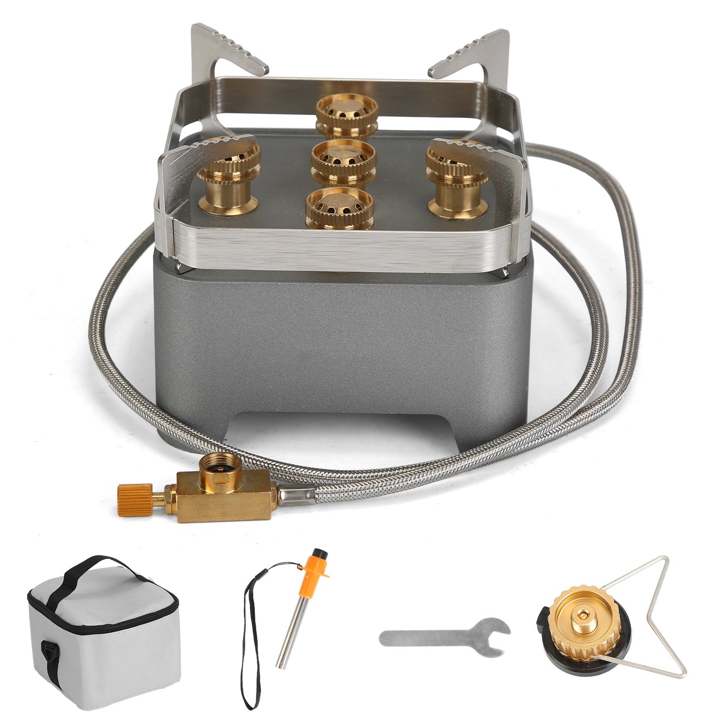 12000W Portable Camping Stove – Windproof with Igniter