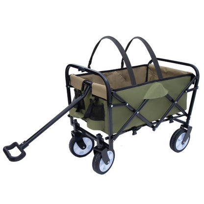 Minimeetall Strap Collapsible Foldable Wagon Cart With Strapping System
