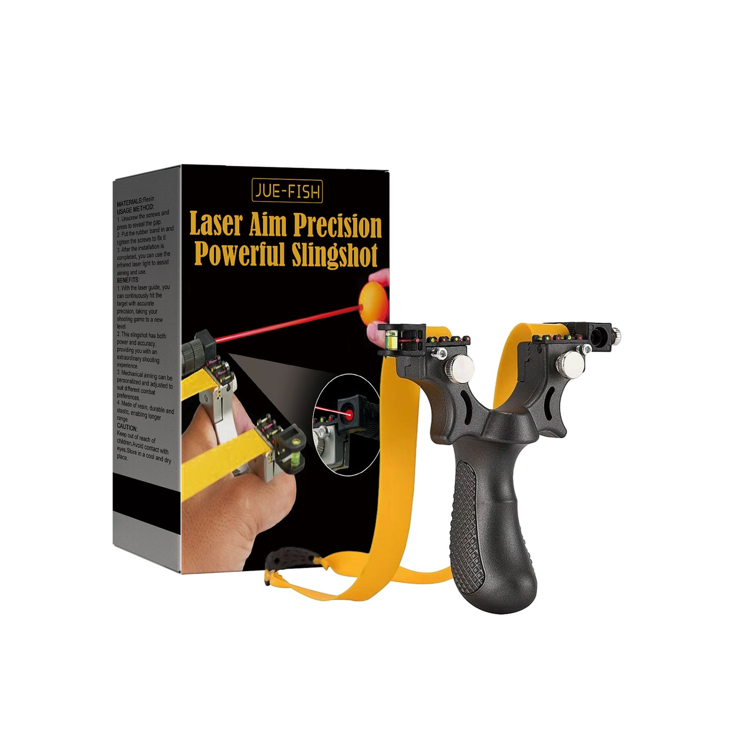 Slingshot with Sight & Light – Flat Band Outdoor Toy