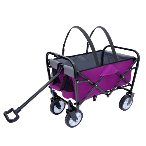 Minimeetall Strap Collapsible Foldable Wagon Cart With Strapping System
