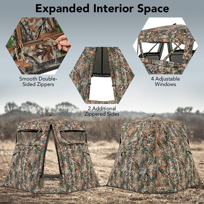 360° Ground Blind – One-Way View for Deer/Turkey