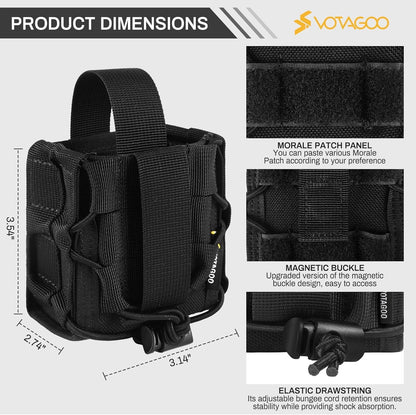 Double Handcuff Pouch – MOLLE Tactical Holster