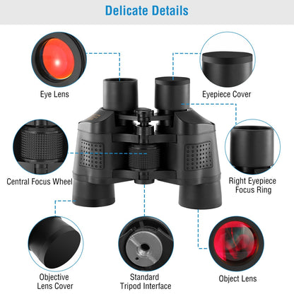 Portable HD Binoculars – FMC Lens, Night Vision