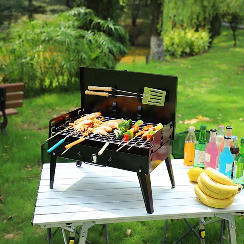 16.7x10x17.7in Portable Charcoal Grill Foldable BBQ