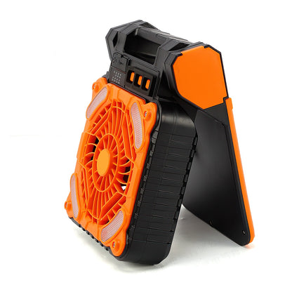 1Pc Solar Camping Fan With LED Lantern 5200mAh Rechargeable Battery