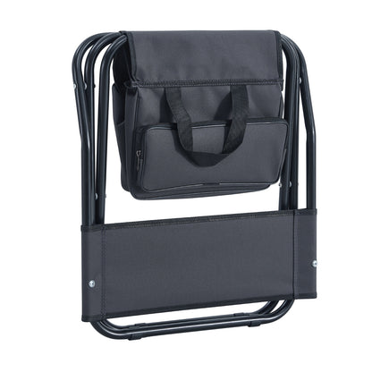 2-Piece Folding Outdoor Chair With Storage Bag For Camping & Picnics