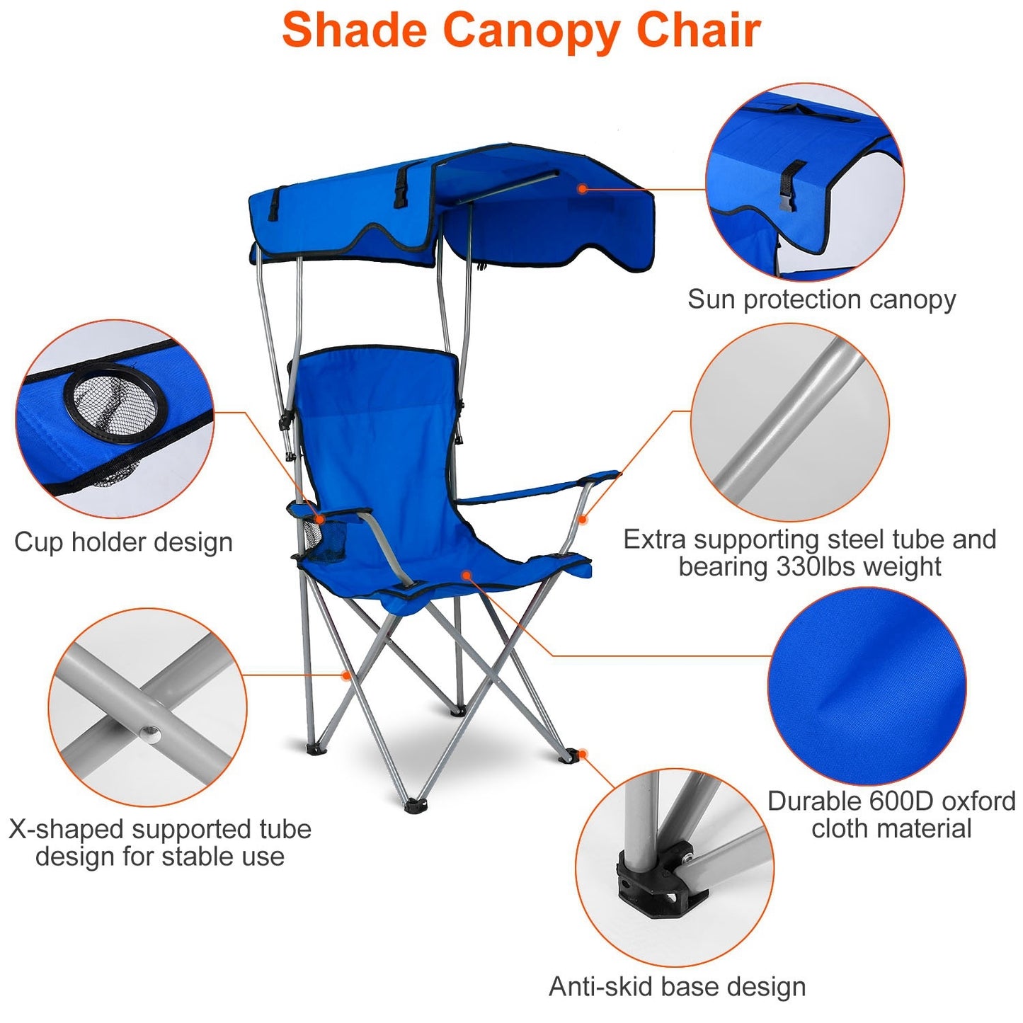 Camping Chair With Sunshade