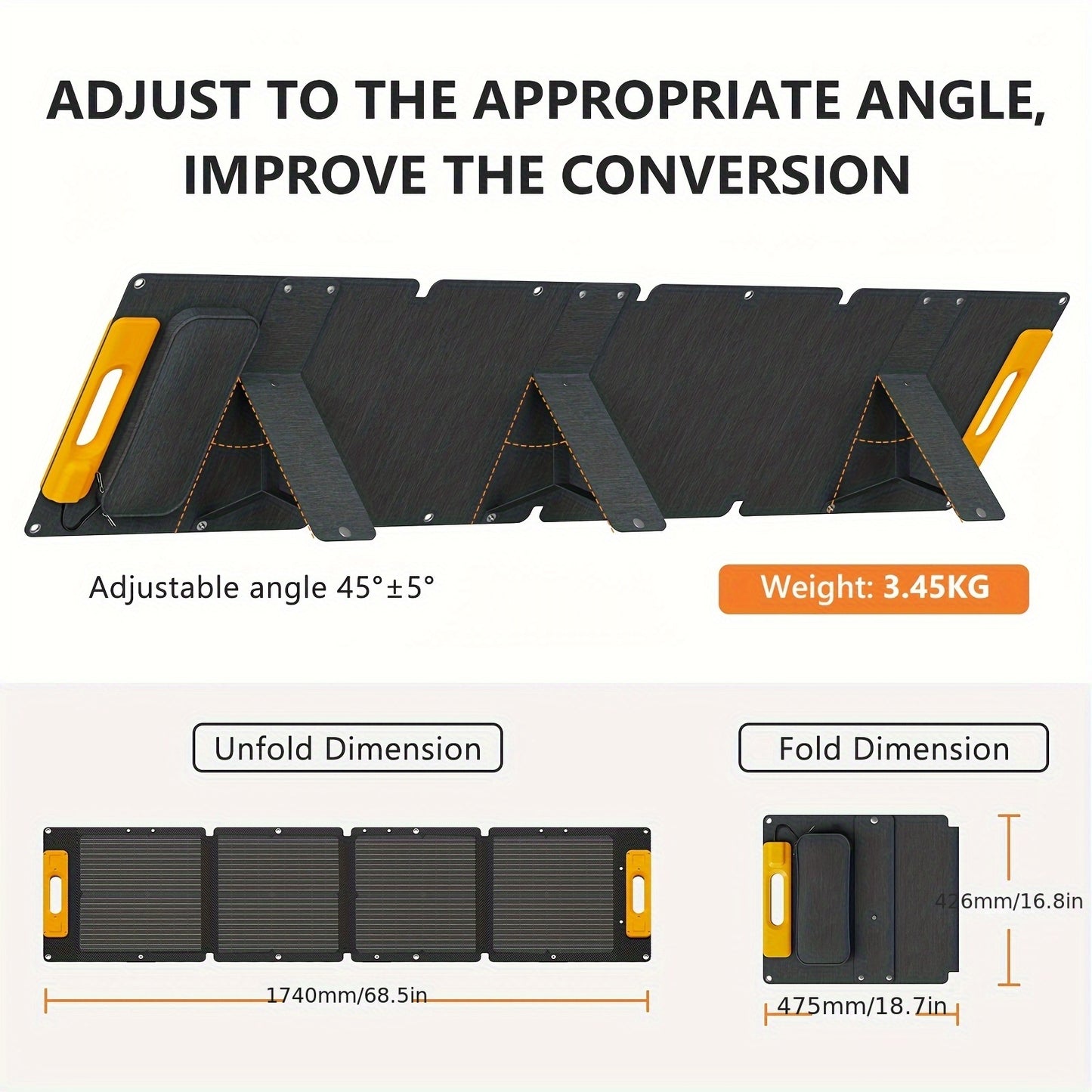 100W Portable Foldable Solar Charging Panel