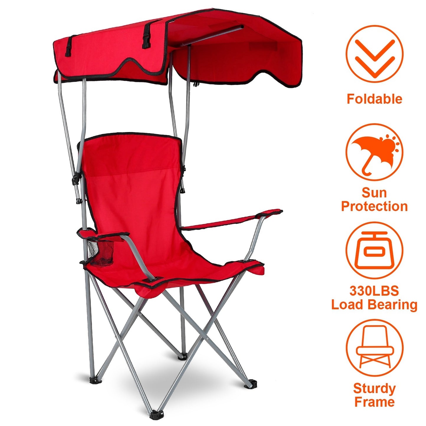 Camping Chair With Sunshade