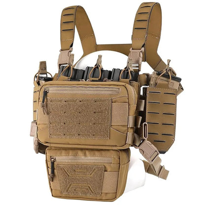 Tactical Chest Rig – Modular MOLLE with Mag Pouch
