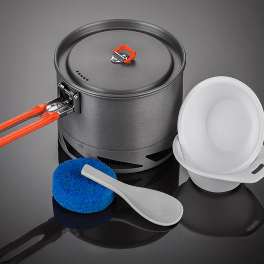 Camping Cookware Set – Pot, Kettle & Tableware