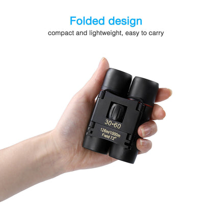 30x60 Compact Folding Binoculars – Day & Night Use