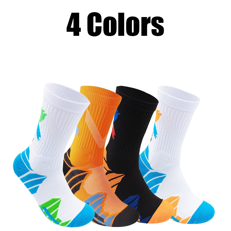 4 Pairs Men Compression Running Socks
