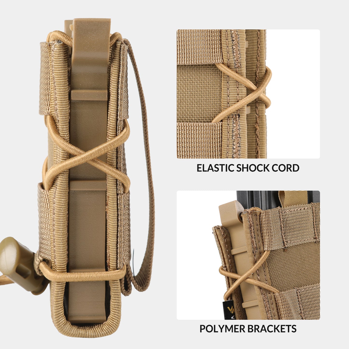9mm MOLLE Mag Pouch – Open-Top, Adjustable Fit