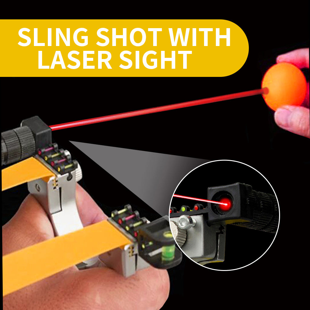 Slingshot with Sight & Light – Flat Band Outdoor Toy