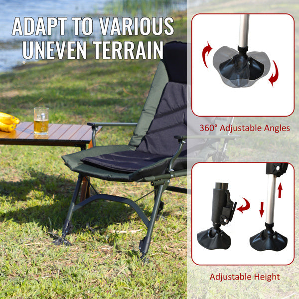 Folding Camping Lounge Chair – Adjustable & Portable