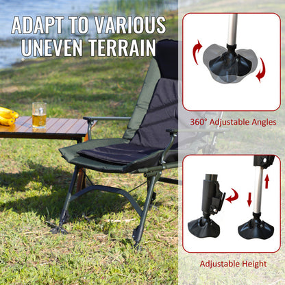 Folding Camping Lounge Chair – Adjustable & Portable