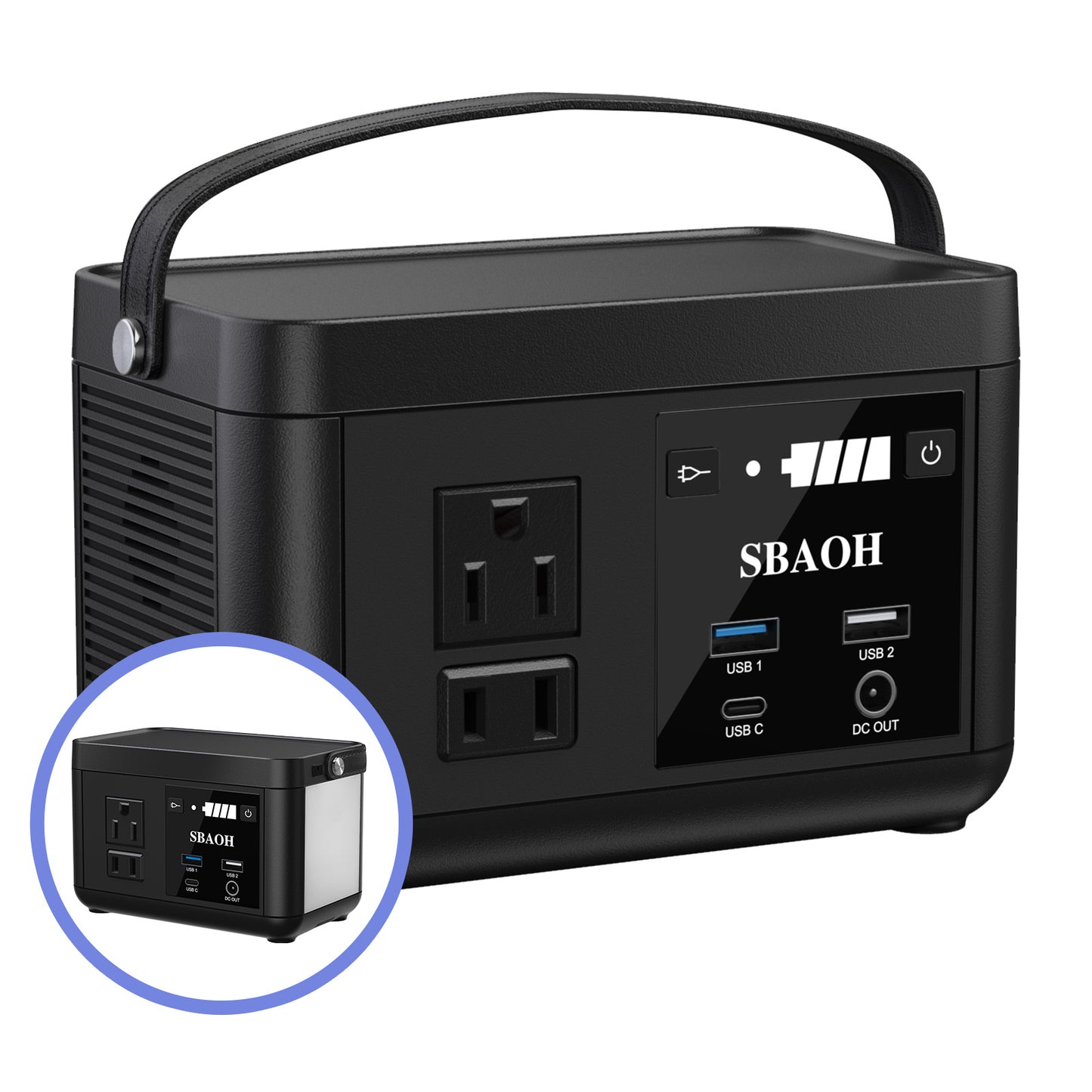 Portable Power Station P86,88.8Wh LiFePo4 Battery with 120W AC Outputs,