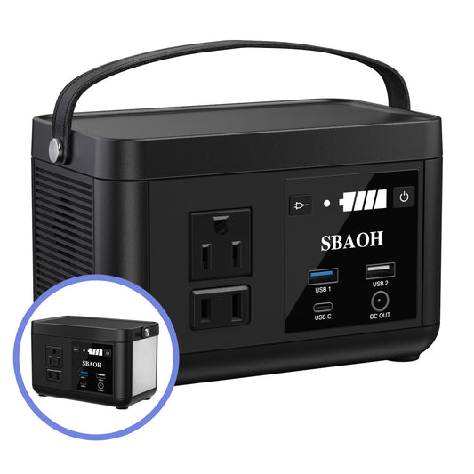 Portable Power Station P86,88.8Wh LiFePo4 Battery with 120W AC Outputs,