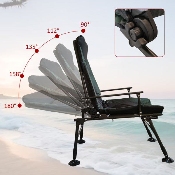 Folding Camping Lounge Chair – Adjustable & Portable