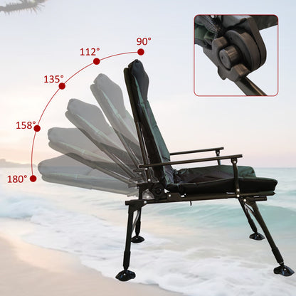 Folding Camping Lounge Chair – Adjustable & Portable