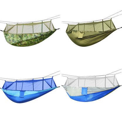 1Pc 600lbs Load 2 Persons Hammock With Mosquito Net