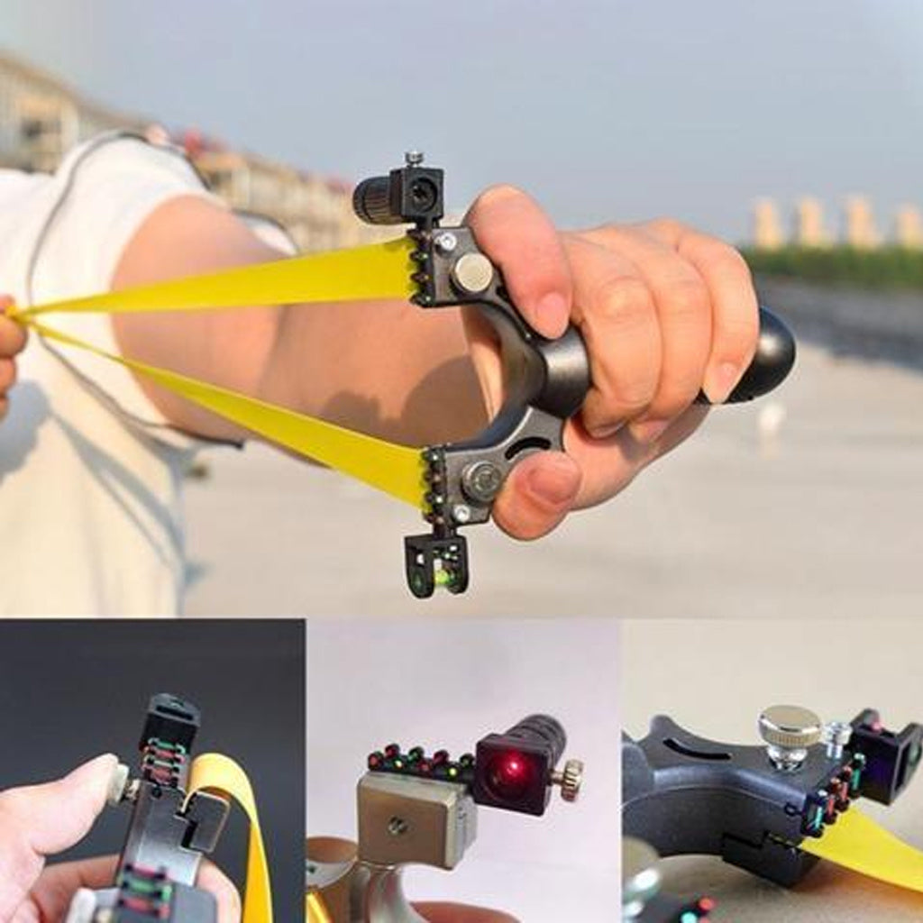 Slingshot with Sight & Light – Flat Band Outdoor Toy