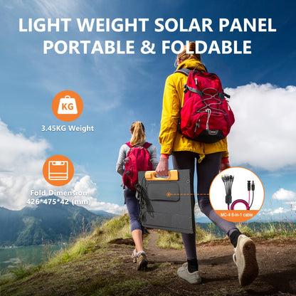 100W Portable Foldable Solar Charging Panel