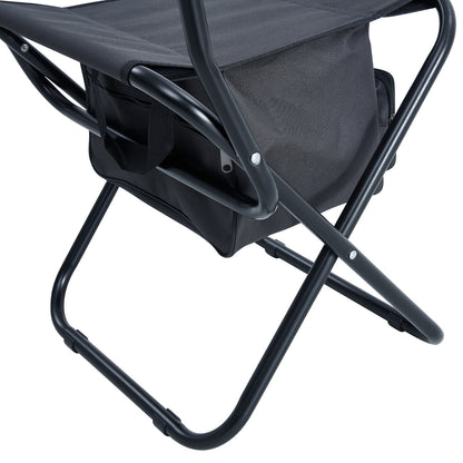 2-Piece Folding Outdoor Chair With Storage Bag For Camping & Picnics