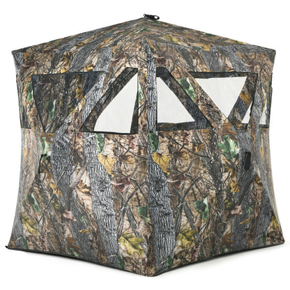 3-Person Pop-Up Hunting Blind with Tie-Downs
